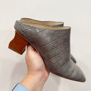 Rejona Pyo Andi Mule Shoe Size 39 EU Leather Square Toe